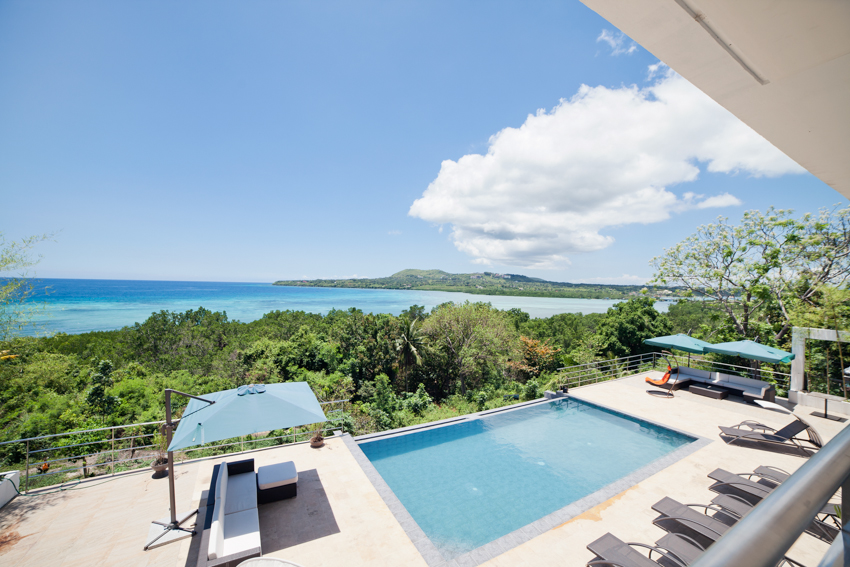 Infinity pool overlooking Bohol Sea